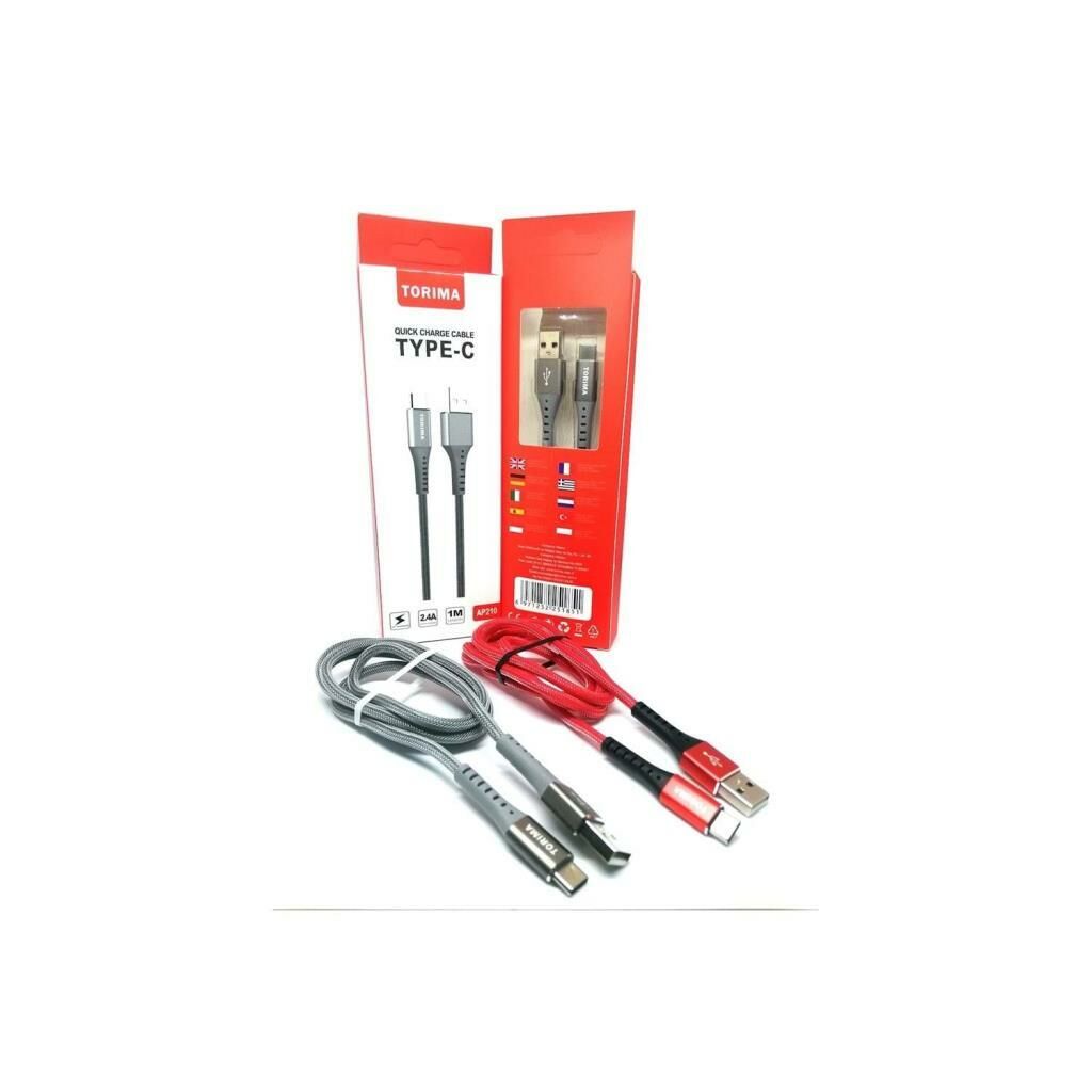 TORIMA 2.4A TYPE-C HIZLI SARJ DATA KABLOSU (AP210)