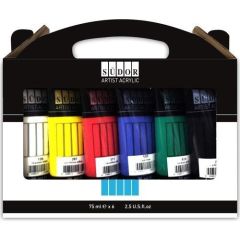 SUDOR AKRILIK BOYA 6x75 ML TUP MA075-X6