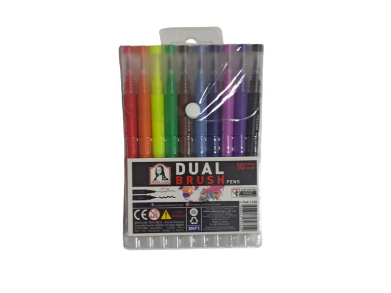 SUDOR FINELINER MONALISA DUAL+BRUSH 10 RENK SET