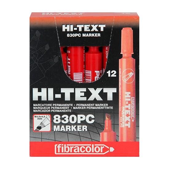 HI-TEXT PERMANENT MARKER YUV KIRMIZI 12LI (830PBK)