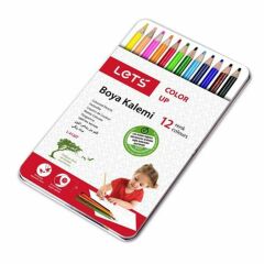 LETS KURUBOYA METAL KUTU TAM BOY 12 RENK (L-4120T)