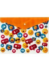 BIGPOINT CITCITLI DOSYA A4 EMOJI DESENLI NO:3