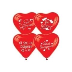 BALONEVI BALON SENI SEVIYORUM BASKILI KALP 7 LI