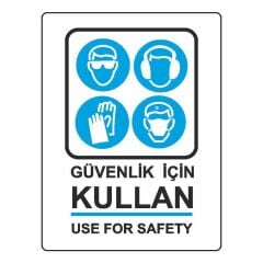 EKSTRAFIX GUVENLIK ICIN KULLAN LEVHA(YUL-402)25x35