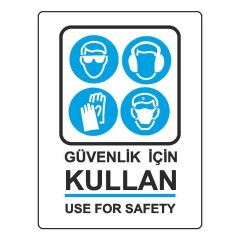 EKSTRAFIX GUVENLIK ICIN KULLAN LEVHA(YUL-402)25x35
