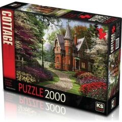 KS PUZZLE 2000 PARCA VICTORIAN COTTAGE IN BLOOM