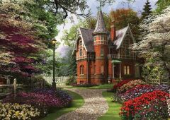 KS PUZZLE 2000 PARCA VICTORIAN COTTAGE IN BLOOM