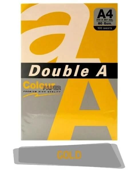 DOUBLE A RENKLI FOTO KAGIDI A4 GOLD 25 LI
