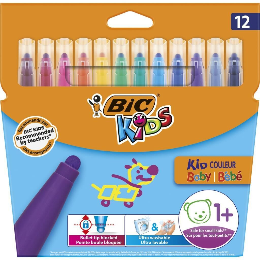 BIC KID COULEUR BABY KECELI KALEM 12 RENK 902080