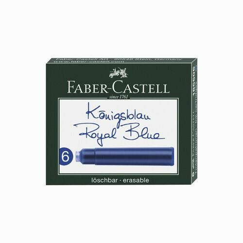 FABER CASTELL DOLMAKALEM KARTUSU ROYAL MAVI 6LI