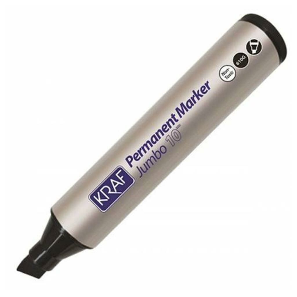 KRAF PERMANENT MARKOR JUMBO 10MM 610G SIYAH