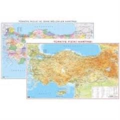 GURBUZ TURKIYE FIZIKI/SIYASI HARITA50x70cm.(21111)