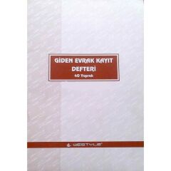ARMAT GIDEN EVRAK KAYIT DEFTERI 40YP. KARTON(0227)