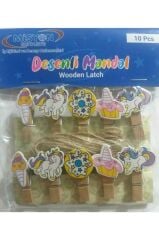 MISYON DESENLI AHSAP MANDAL 10 LU PKT