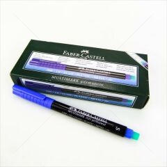 FABER PERMANENT ASETAT KALEMI S MAVI 10 LU KUTU