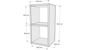 Rafli Komodin Beyaz 35 Cm KMD-1014