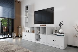 Duvar Dolaplı Tv Ünitesi Beyaz 227 Cm TV-1251-Ç