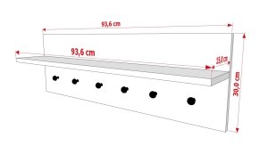 Duvar Askiligi 94 Cm Beyaz PRT-1002