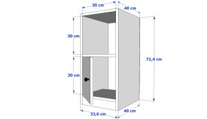 Raflı Kapaklı Beyaz Komodin Çıtasız KMD-1036-Ç