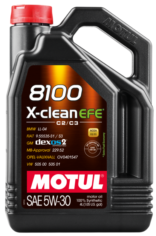 Motul 8100 X-Clean Efe 5w30 4X4L Motor Yağı