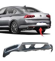 Volkswagen Passat B9 Arka Tampon Spoyleri Kromlu 2019- GKL Marka 3G0807568A