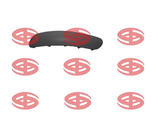 Citroen C3 Ön Sol Tampon Bandı İthal Marka 7452W1