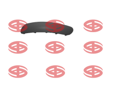 Citroen C3 Ön Sol Tampon Bandı İthal Marka 7452W1