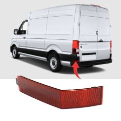 Volkswagen Crafter Sol Arka Tampon Reflektörü 2017 Sonrası GKL Marka 7C0945105