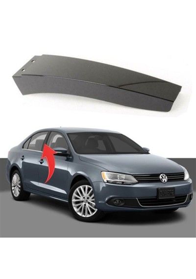 Volkswagen Jetta Sağ Kapı Direk Yan Kaplaması 2011-2018 GKL Marka 5C6853290