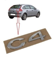 Citroen C4 Bagaj C4 Yazısı İthal Ürün 8665EQ