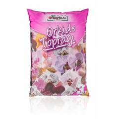 Orkide Toprağı Tropikal Marka 3 litrelik Paket 1.Sınıf Steril Toprak , Torf