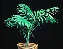 Dağ Palmiyesi, Pozitif Enerji Kaynağı, Chamaedorea Elegans- 8 cm saksıda-Teraryum,Sukulent, Çiçek