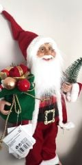 Noel Baba 50 cm Orta Boy Orijinal İthal Ürün Gerçek görünümlü Noelbaba Yılbaşı Süsü Oyuncağı Noel baba figürü