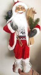 Noel Baba 50 cm Orta Boy Orijinal İthal Ürün Gerçek görünümlü Noelbaba Yılbaşı Süsü Oyuncağı Noel baba figürü