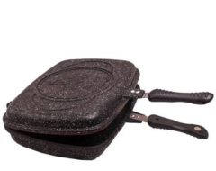 Lavonni Prm-026 36 cm Mıknatıslı Çift Taraflı Döküm Balık Tavası