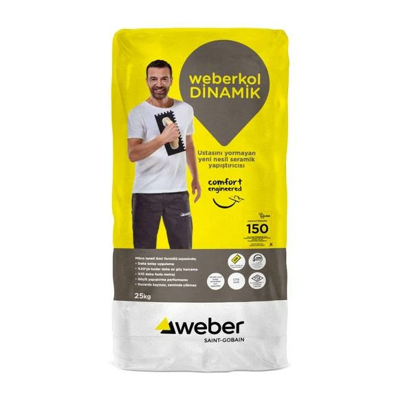 Weber Kol Dinamik Seramik Yapıştırıcı Gri 25 kg