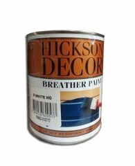 Hemel Hickson Decor Breather Paint Polar White 1 Litre