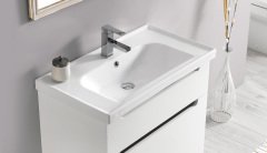 Turkuaz Seramik Frame Etajerli Lavabo 80 cm