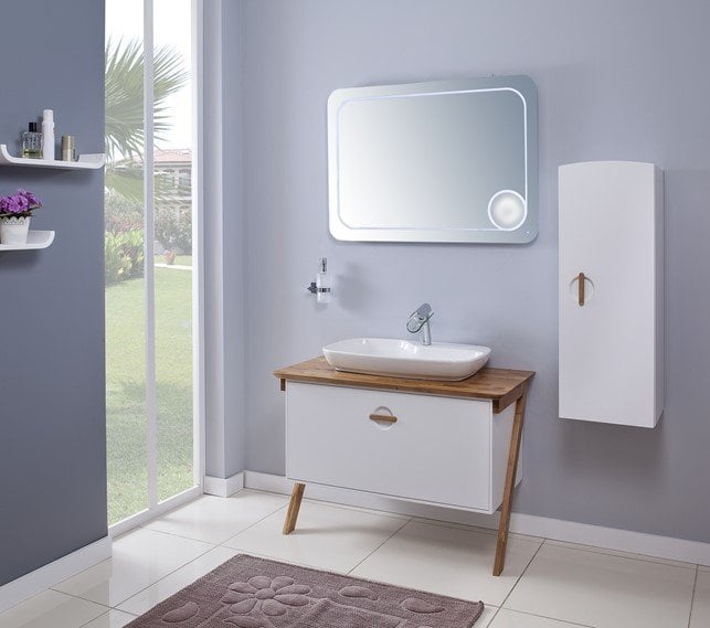 Kare Banyo Natura 100 Lavabo Alt Modül