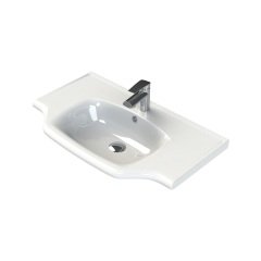 Kare Banyo Yeni Klasik Etajerli Lavabo 80 cm