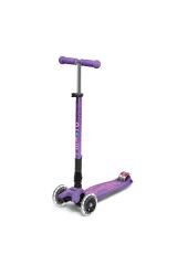 Micro Maxi Micro Deluxe LED Foldable 3 Tekerlekli Scooter Purple