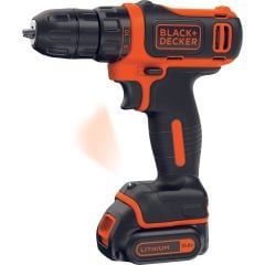 Black Decker Bdcdd12bafc-qw 10.8v Li-ion Çift Akülü Vidalama Ve 100 Parça Delme Vidalama Seti