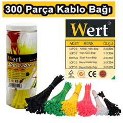 Wert Kablo Bağı Seti 300 Parça