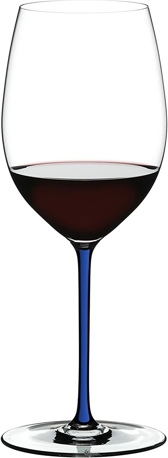 Fatto A Mano Cabernet/Merlot Lacivert Saplı Kırmızı Şarap Kadehi 4900/0D