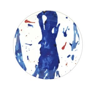Blue Art Collection 4'lü Küçük Melamin Tabak Seti
