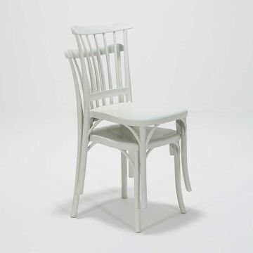 6 Adet Violet Beyaz Sandalye / Balkon-bahçe-mutfak