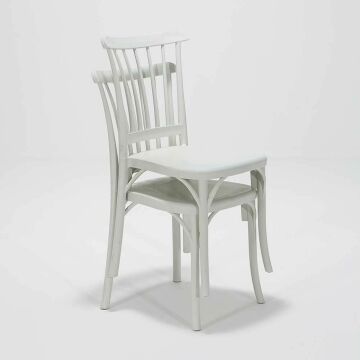 2 Adet Violet Beyaz Sandalye / Balkon-bahçe-mutfak
