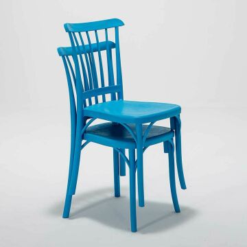4 Adet Violet Mavi Sandalye / Balkon-bahçe-mutfak