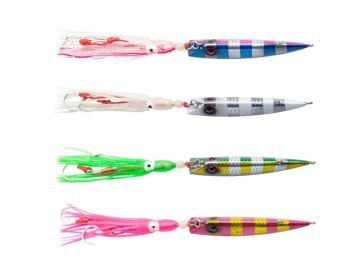 SHERYKU JIG 140 G ZEBRA PINK/BLUE + OCTOPUS ASSEMBLY