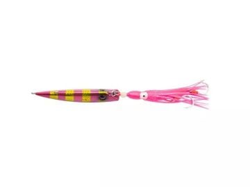 SHERYKU JIG 140 G ZEBRA YELLOW/GREEN GLOW + OCTOPUS ASSEMBLY